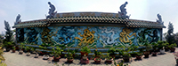 Chua Van Phat Nine Dragons Wall, Ho Chi Minh City, Vietnam
