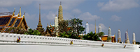 East Wall of Wat Phra Kaew and Grand Palace, Bangkok, Thailand