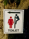 funny toilet sign