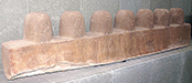 stone slab with multiple lingas