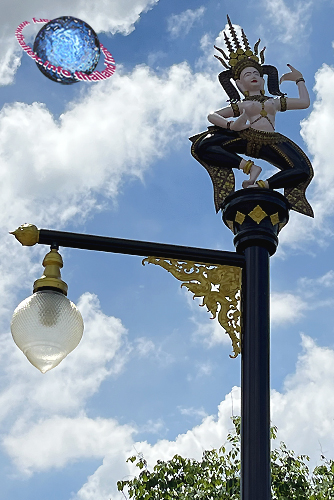 Apsara Street Lantern, Tambon Nang Ram, Amphur Prathai, Nakhon Ratchasima