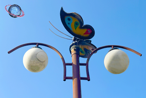 Butterfly Street Lantern, Tambon Tha Mai Ruak, Amphur Tha Yang, Phetchaburi