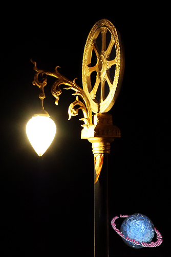 Dhammachakka Street Lantern, Tambon U Thong, Amphur U Thong, Suphanburi