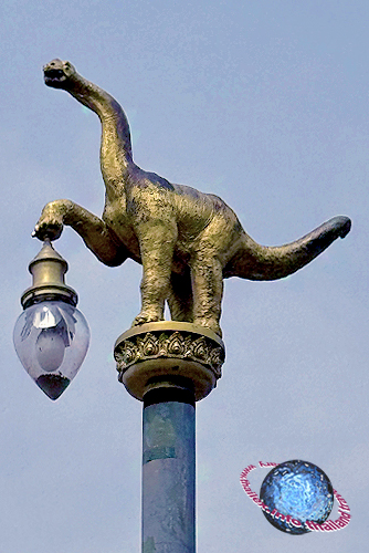 Dinosaur Street Lantern, Tambon Non Buri, Amphur Sahatsakhan, Kalasin