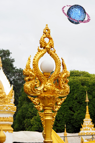 Naga and Pearl Street Lantern, Tambon That Phanom, Amphur That Phanom, Nakhon Phanom