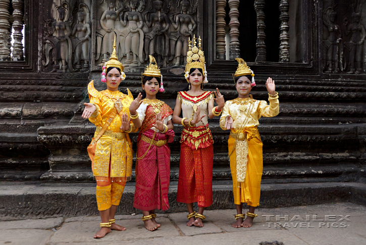 Real and Stone Apsaras